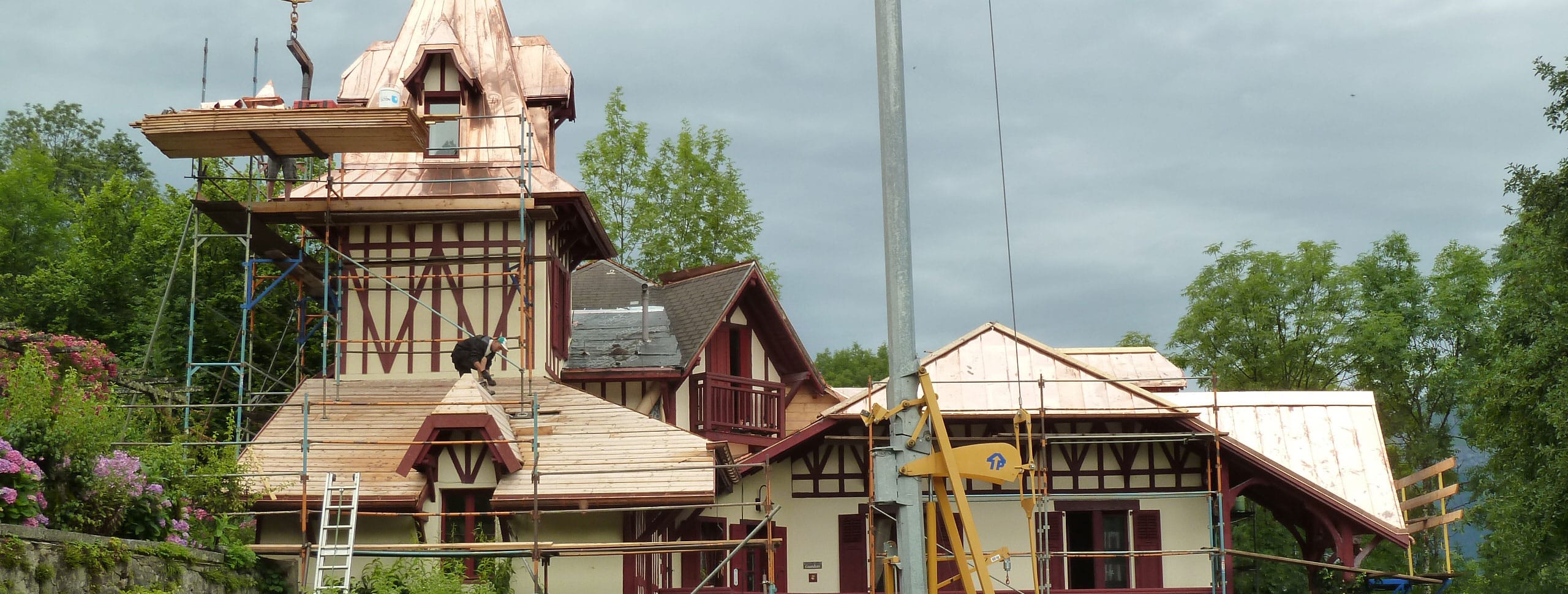 rénovation toiture chalet